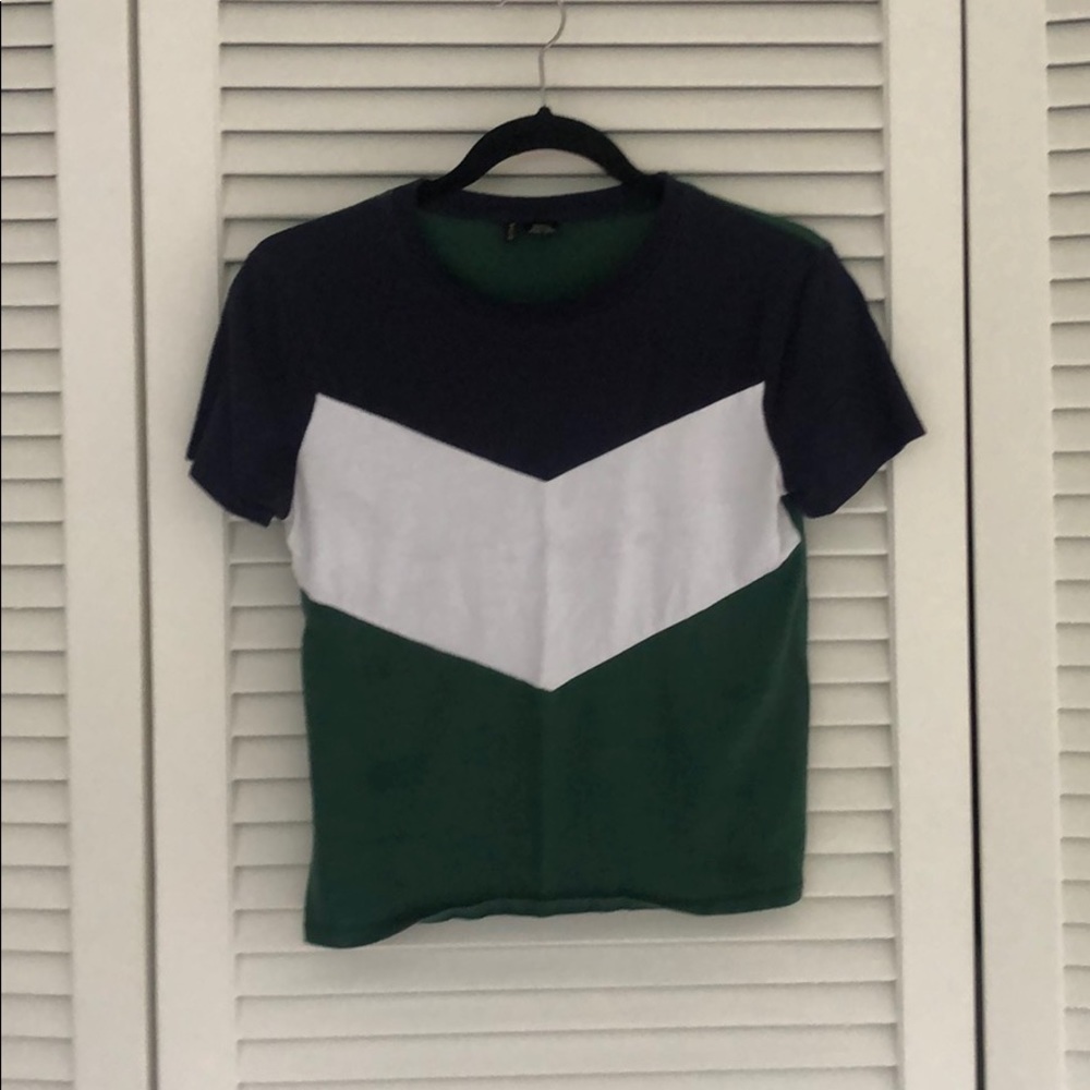 Geometric crop top
